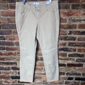 New NWT No Boundaries Tan Khaki Skinny Chino Pants Junior's Size 17